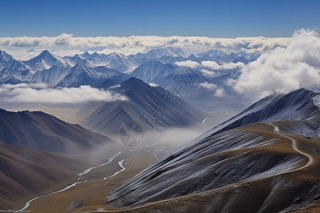 著名的珠穆朗玛峰景观图片