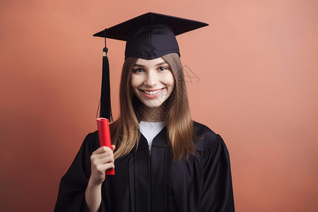 大学毕业女生的喜悦图片