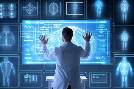 启动页界面未来医疗影像设计图片