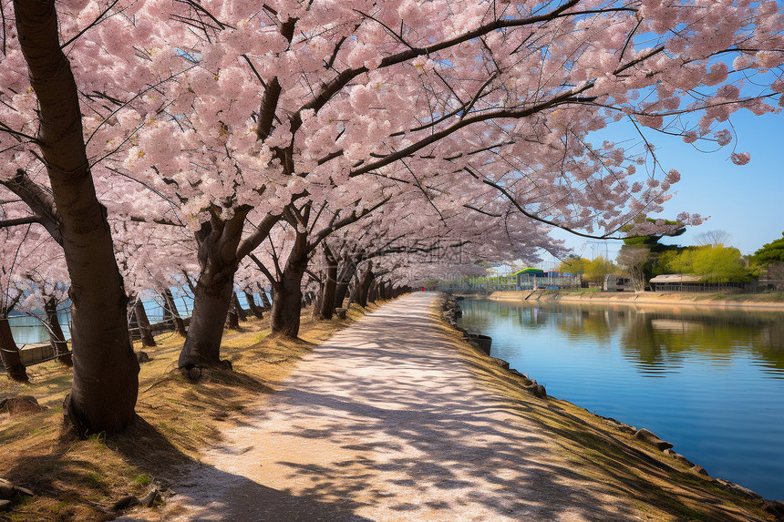 樱花绽放的美景图片