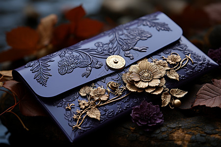 典雅经典紫包装封面背景图片