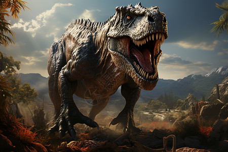 战争中的恐龙背景图片
