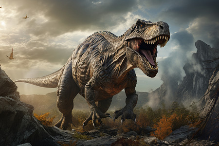 猛兽素材恐龙的威力设计图片