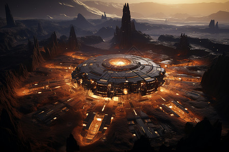 星际之城背景图片
