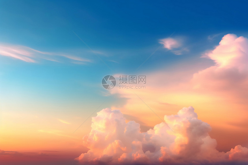 多云缤纷的天空图片