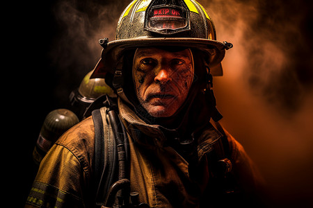 一个消防员图片