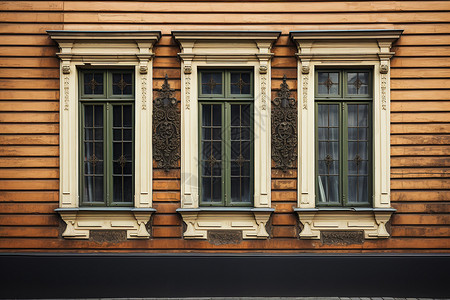 欧式窗框欧式古代建筑的典雅窗框背景