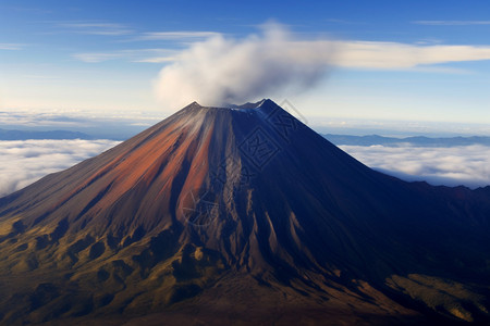 危险的火山口高清图片