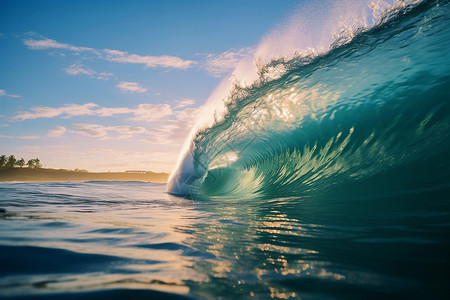 海浪翻滚的海洋图片