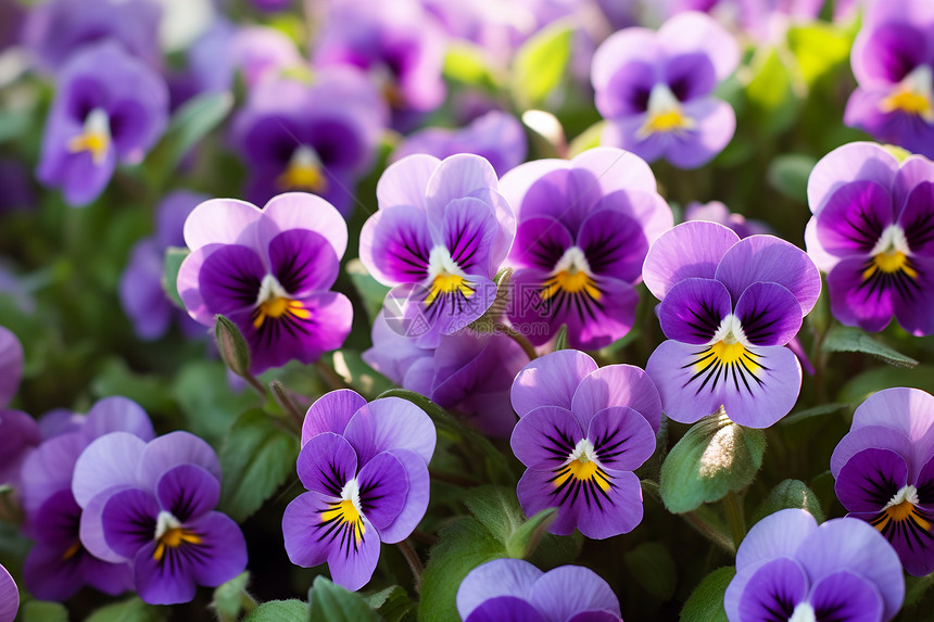 紫色的花海图片