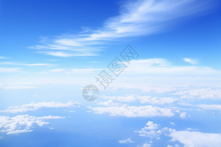 天空中的云彩背景图片