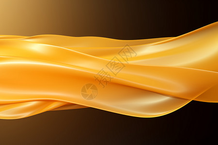 黄色飘逸丝带金色丝绒背景设计图片