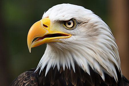 警惕的美洲鹰图片