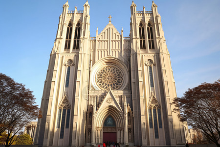 哥特式建筑大教堂图片