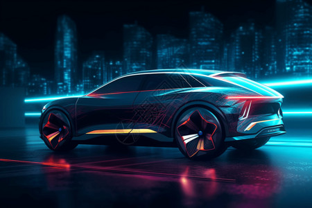 未来派汽车先进技术的汽车设计图片