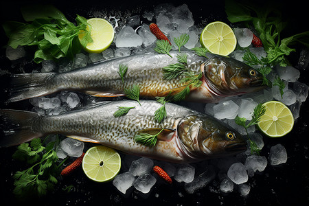 健康的冰鲜鱼高清图片