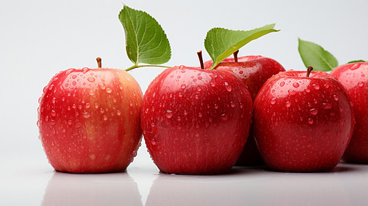 红富士苹果展示背景图片