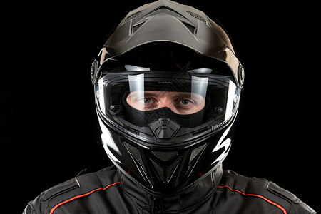 摩托车赛车手肖像图片
