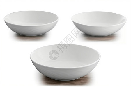 白色的碗展示的陶瓷碗设计图片