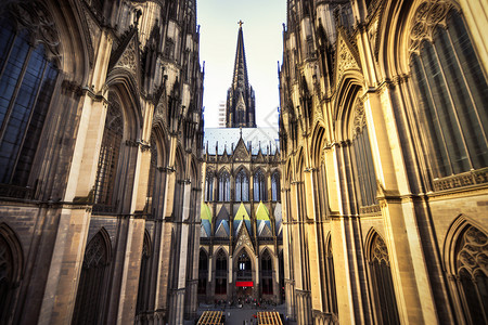 德国的科隆大教堂背景图片