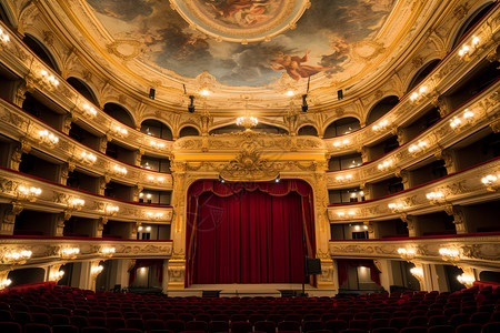 意大利的歌剧院背景图片