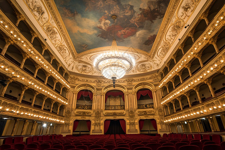 歌剧院的舞台背景图片