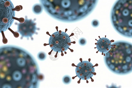 微观的冠状病毒图片