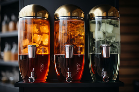 现代夏日饮料机背景图片