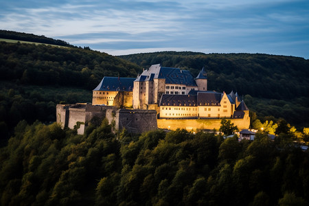 卢森堡堡垒建筑高清图片