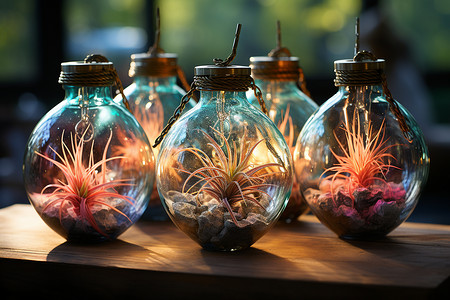 植物玻璃花瓶图片