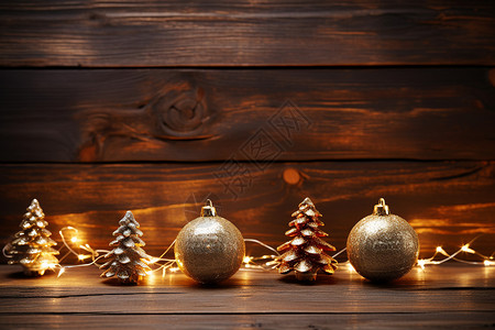 圣诞树的装饰品背景图片