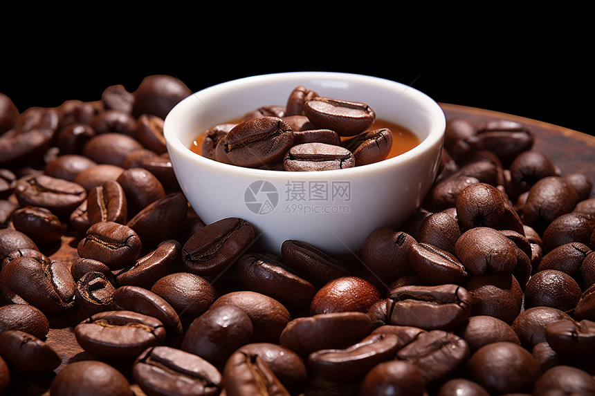 咖啡豆的香气图片