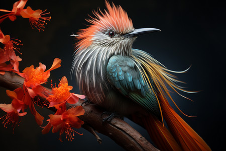 自然优雅的天堂鸟图片