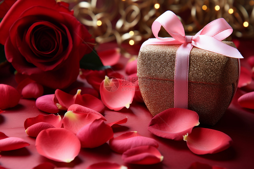 浪漫玫瑰盒图片