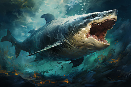 深海奇幻鲨鱼图片