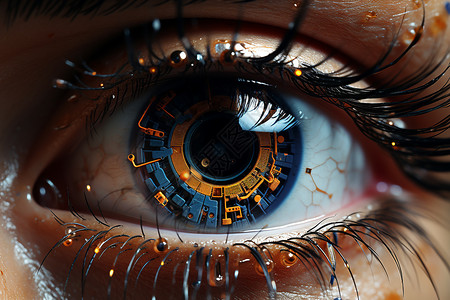 人造人机械之眼设计图片