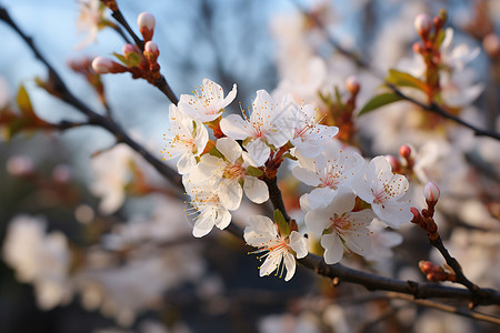 自然美丽的樱花背景图片
