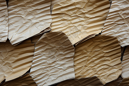 环保纸张褶皱的纸张设计图片
