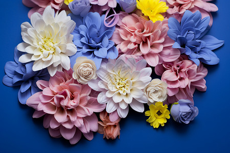 五颜六色花海花海的浪漫设计图片