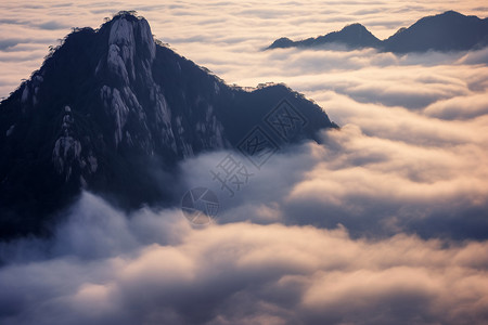 云海山川美景背景图片