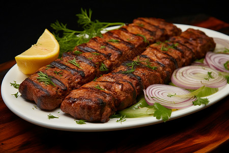 美味的土耳其烤肉图片