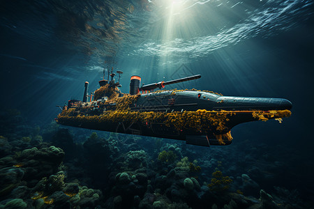核潜艇设备战略舱口高清图片