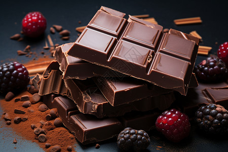 巧克力广告甜蜜的巧克力背景