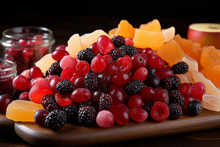 营养丰富的水果干图片