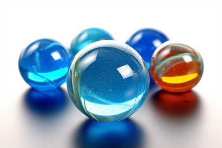 彩色弹珠玻璃球玩具设计图片