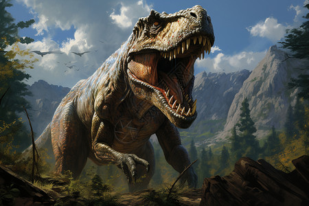 远古的恐龙背景图片