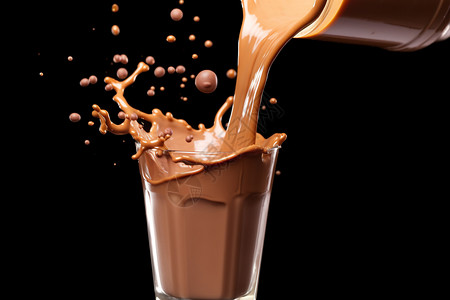 能量饮品巧克力与的美妙交融背景