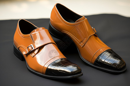 棕色的鞋子经典款式高清图片