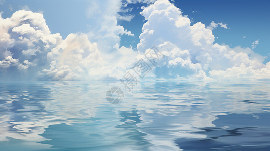 云掉进海里图片