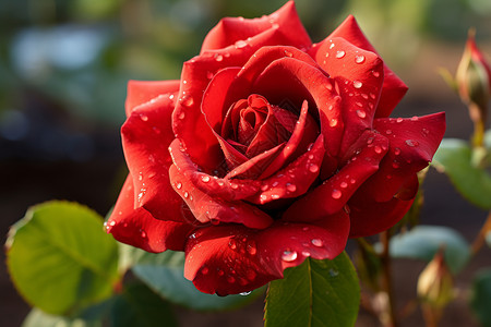 玫瑰花商的雨滴图片